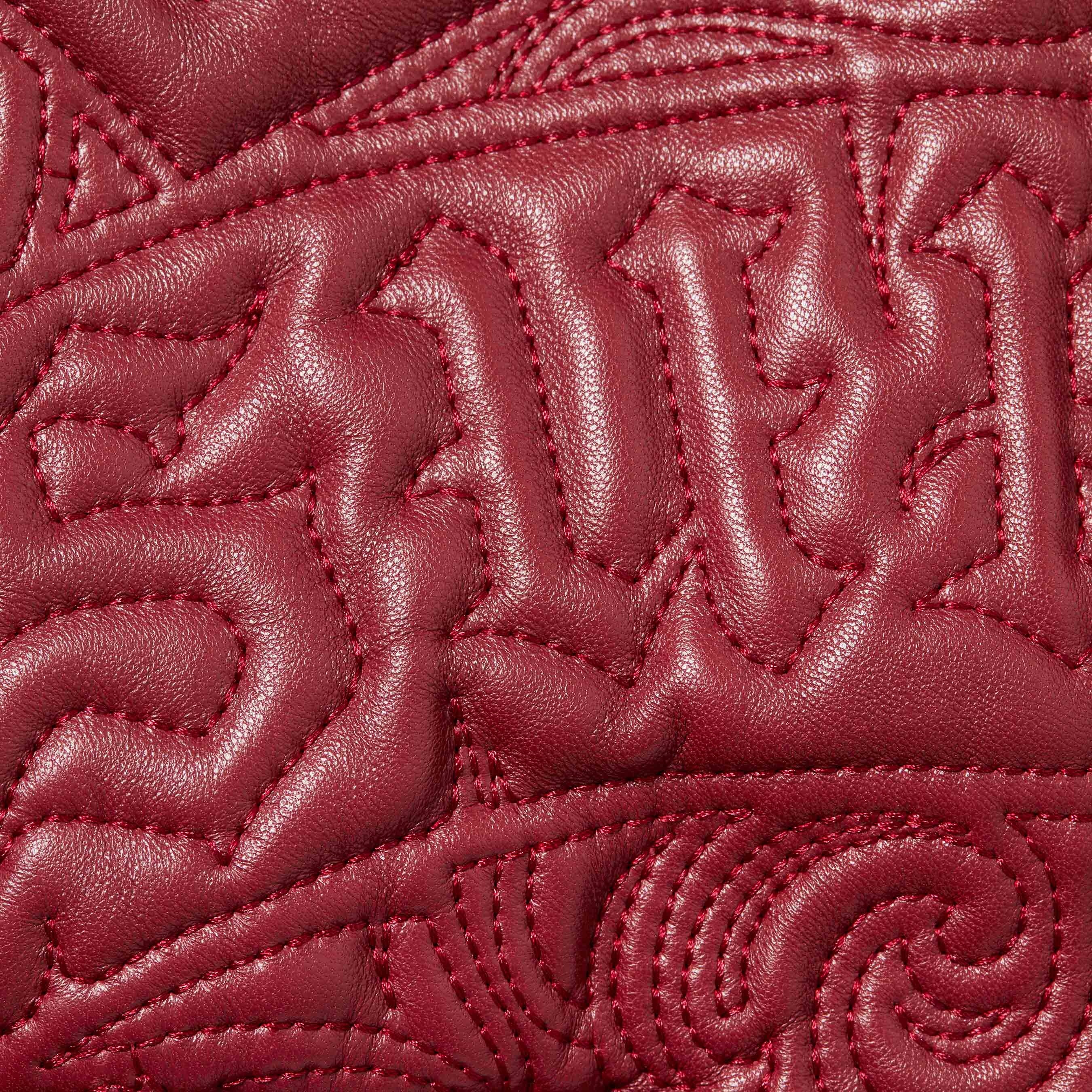 Mister Cartoon Embroidered Leather Jacket view 5
